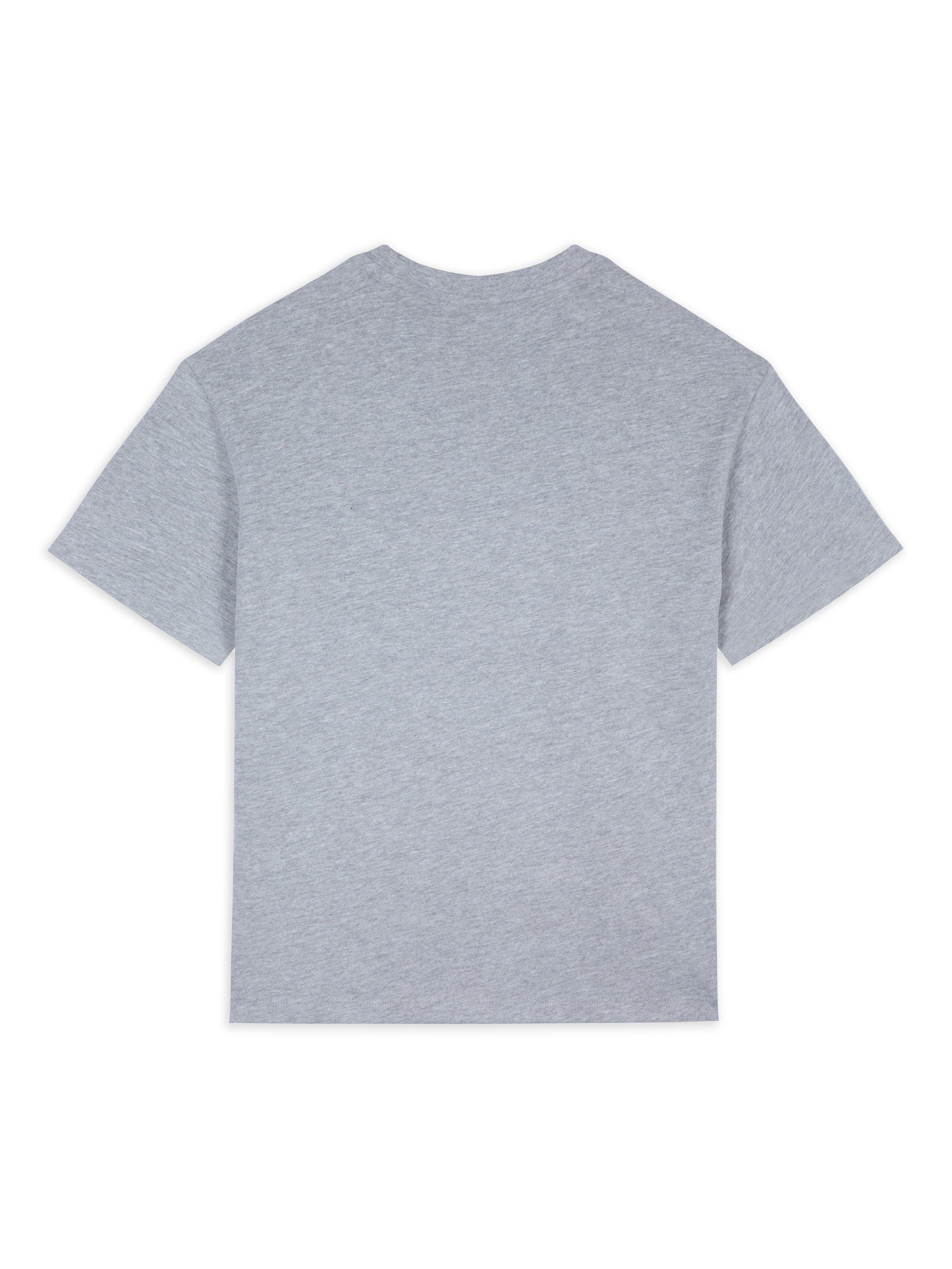 Product image 2 of 2, which shows Chelsea Peers Embossed Logo Pure Organic Cotton T-Shirt, Grey Marl, 18