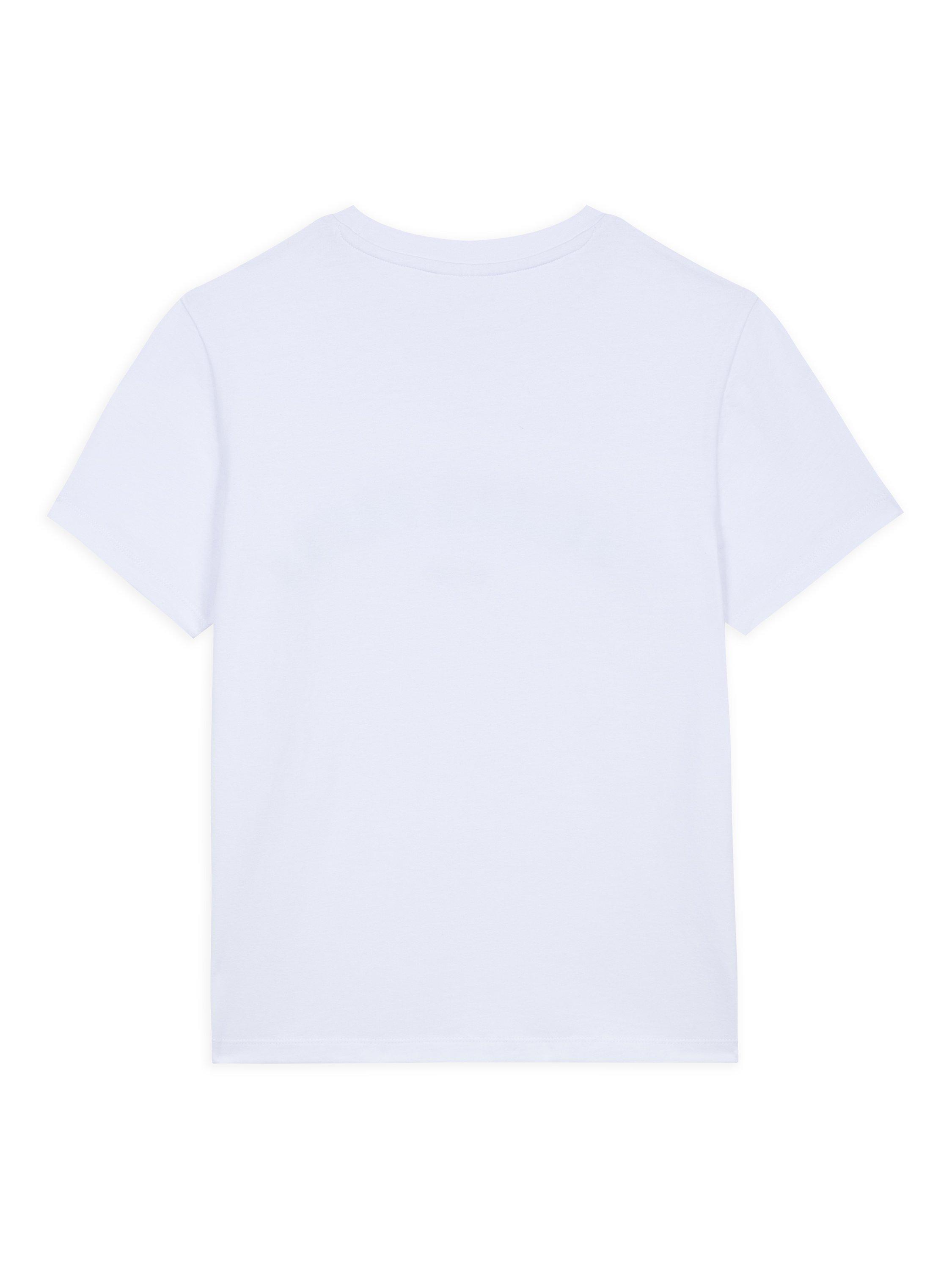 Product image 3 of 4, which shows Chelsea Peers Varsity Logo Pure Organic Cotton T-Shirt, Cream, 6
