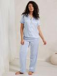 Chelsea Peers Satin Lace Trim Pyjama Set