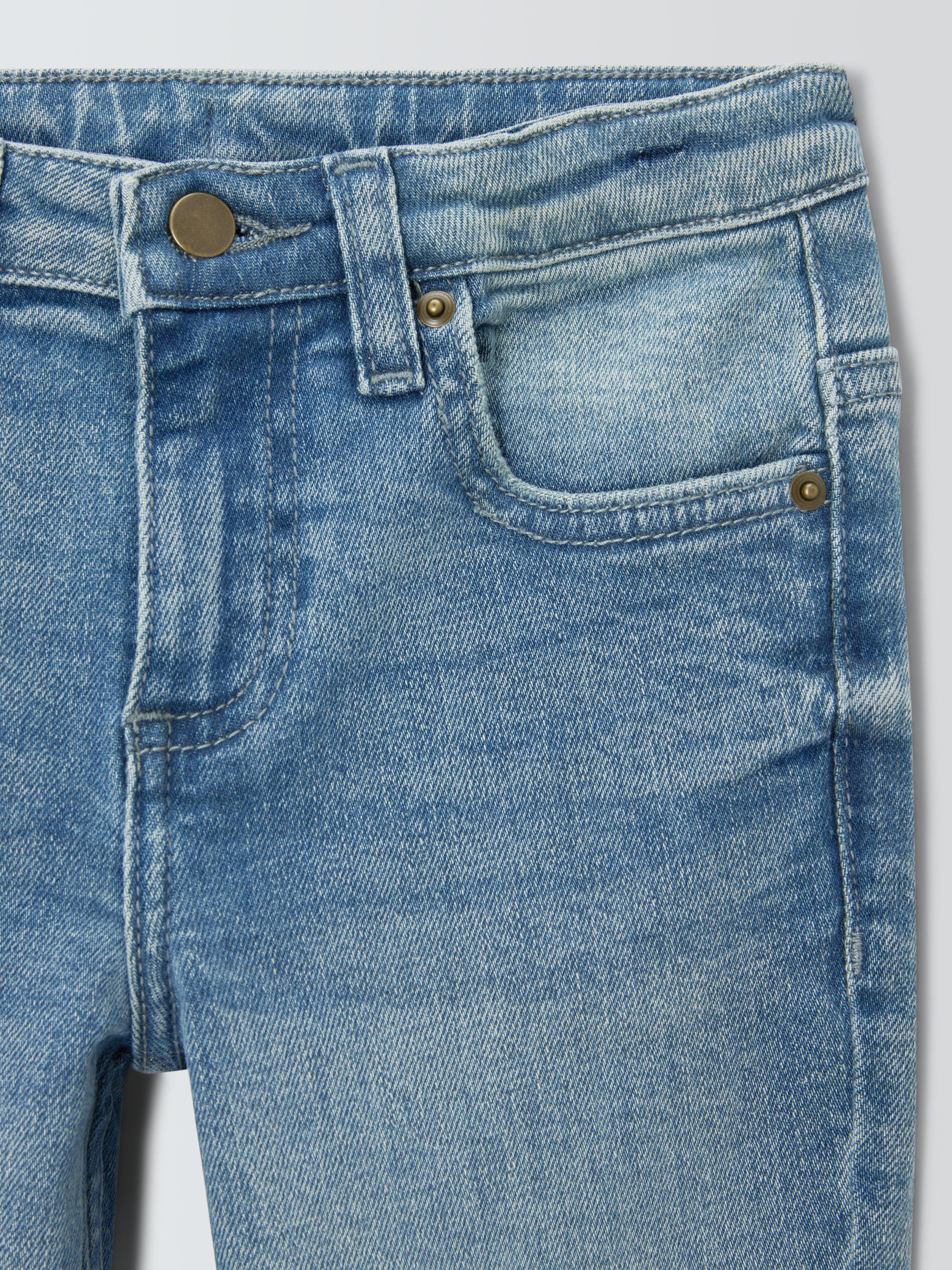 Product image 7 of 8, which shows John Lewis Girl's Slim Fit Flared Jeans, Blue, 3 years