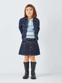 John Lewis Kids' Western Denim Jacket, Blue - view 2, Blue