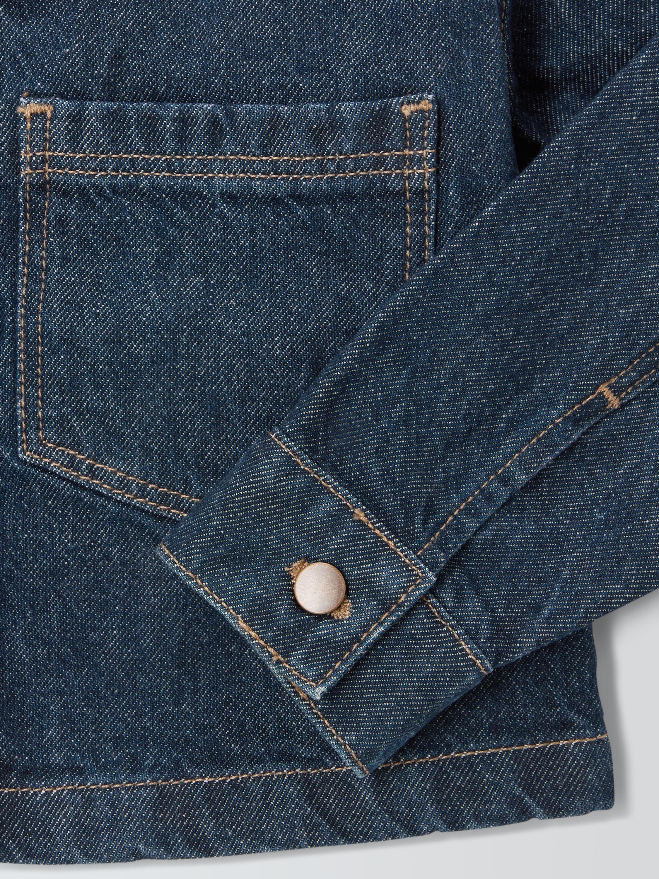 Product image 5 of 8, which shows John Lewis Kids' Western Denim Jacket, Blue, 3 years