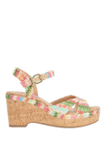 Dune London Kelulu Stripe Wedge Heeled Sandals, Multi