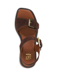 Dune London Luno Suede Flatform Sandals, Brown