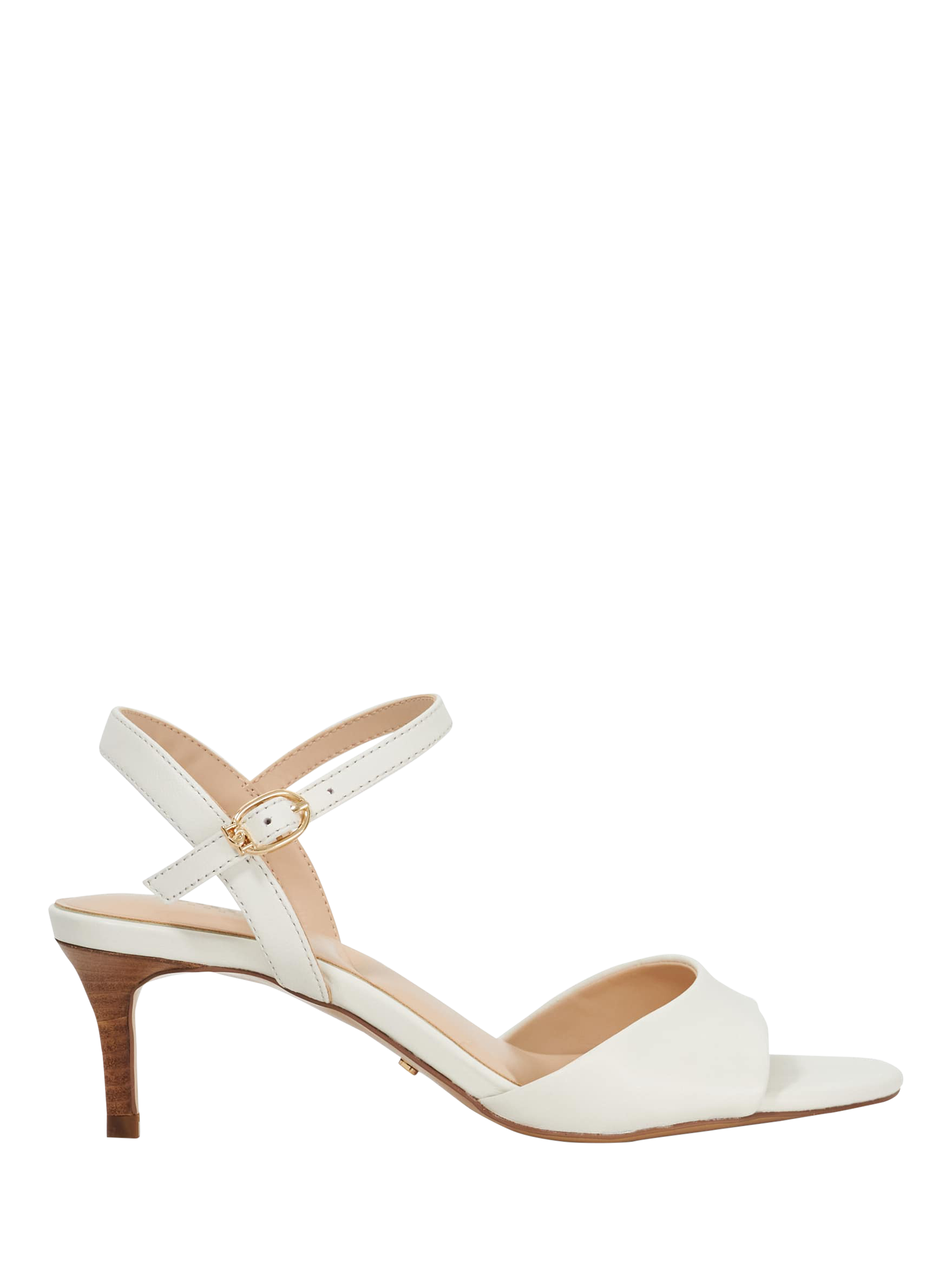 Product image 1 of 6, which shows Dune London Maddies Leather Court Shoes, White, 3