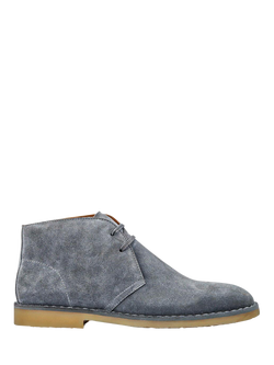 Jones Bootmaker Desert Suede Chukka Boots, Grey, Grey