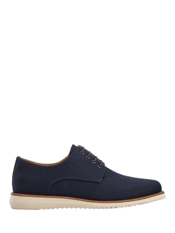 Jones Bootmaker Laird Wide Fit Lace Up Derby Shoes, Navy