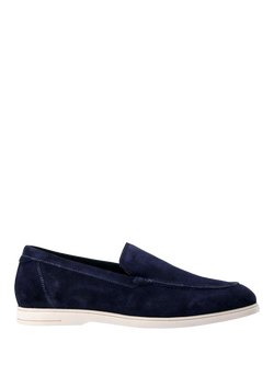 Jones Bootmaker Raiden Suede Loafers, Navy
