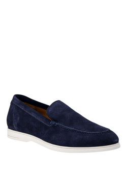 Jones Bootmaker Raiden Suede Loafers - view 2, Navy