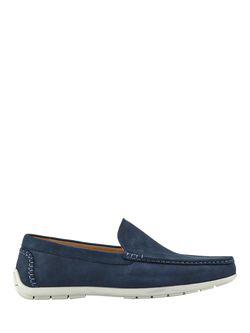 Jones Bootmaker Rohan Suede Moccasins, Navy