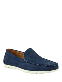 Jones Bootmaker Rohan Suede Moccasins - view 2, Navy