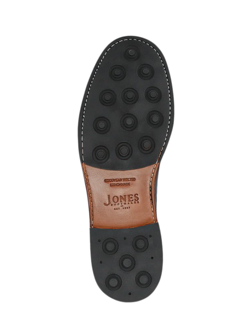 Product image 5 of 5, which shows Jones Bootmaker Barnes Leather Lace-Up Derby Shoes, Black, 6W