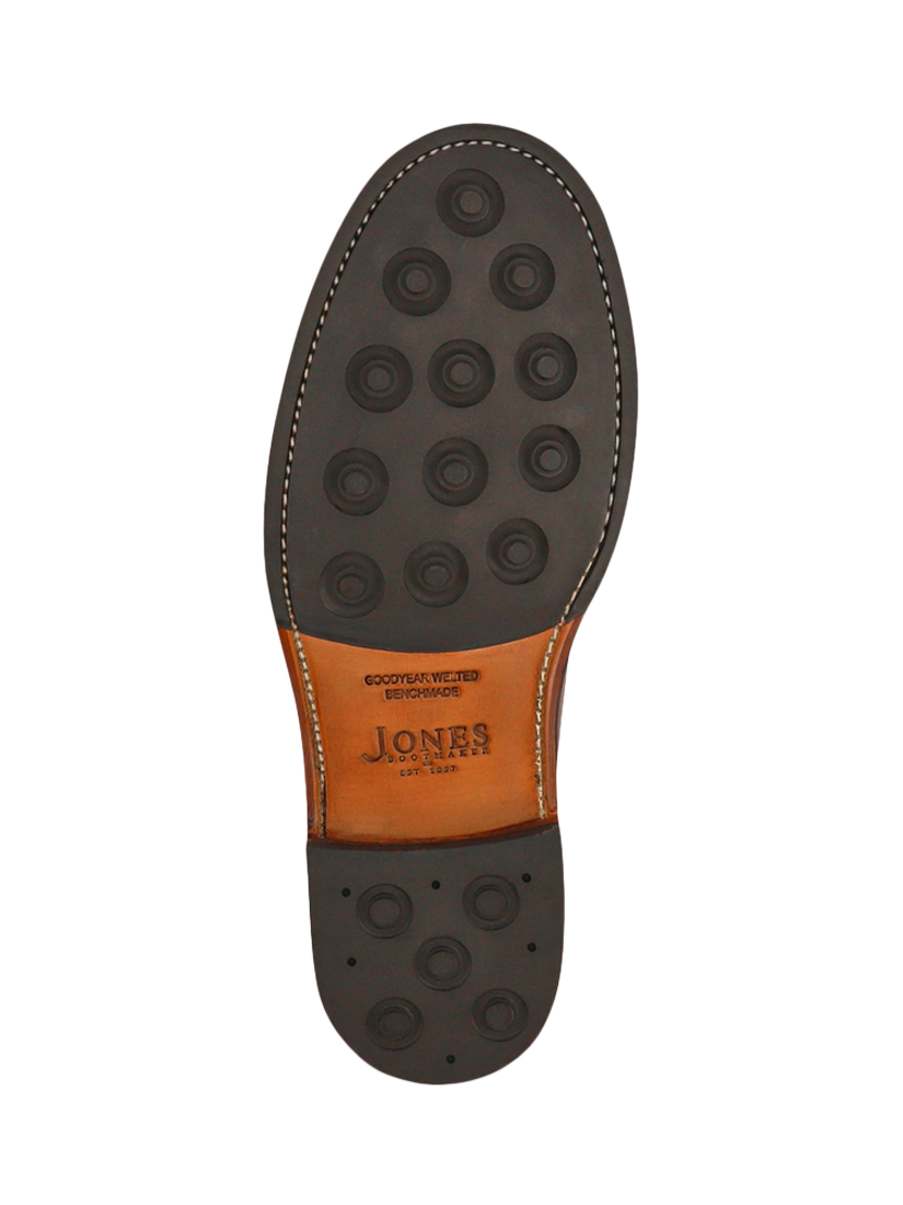 Product image 5 of 5, which shows Jones Bootmaker Barnes Leather Lace-Up Derby Shoes, British Tan, 6 W