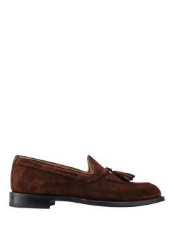 Jones Bootmaker Corsino Suede Loafers, Dark Brown, Dark Brown