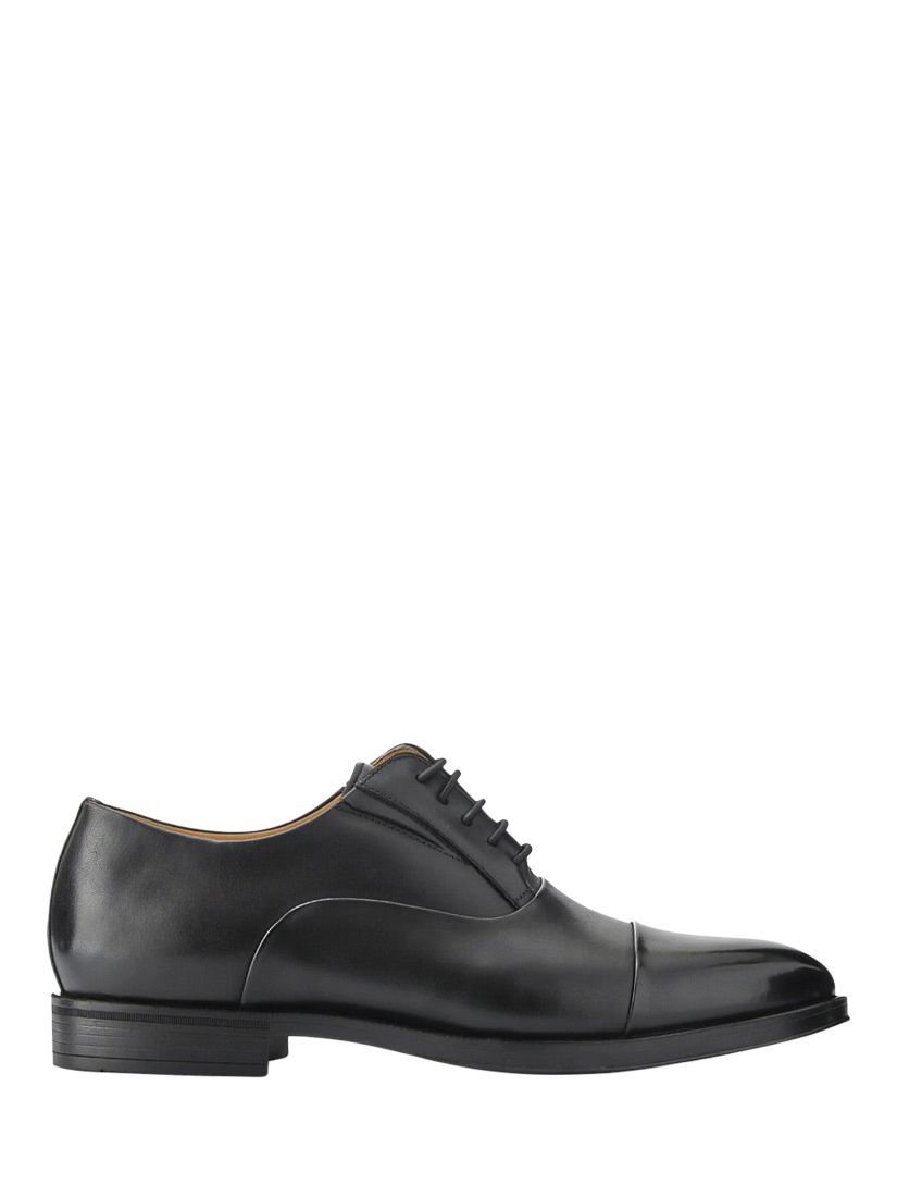 Product image 1 of 5, which shows Jones Bootmaker Maloney Leather Lace Up Oxford Shoes, Black, 6W