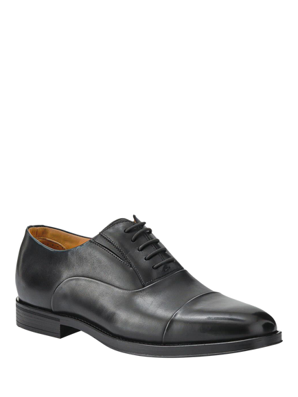 Jones Bootmaker Maloney Leather Lace Up Oxford Shoes, Black - view 2, Black