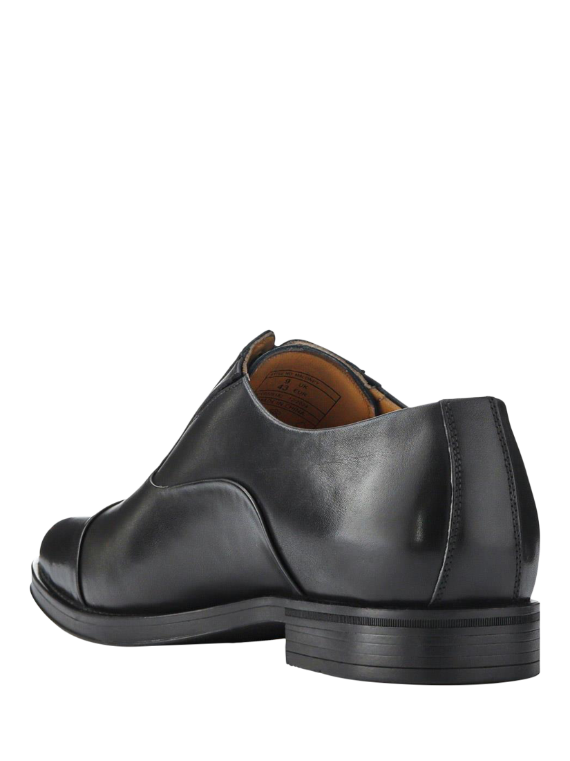 Product image 3 of 5, which shows Jones Bootmaker Maloney Leather Lace Up Oxford Shoes, Black, 6W