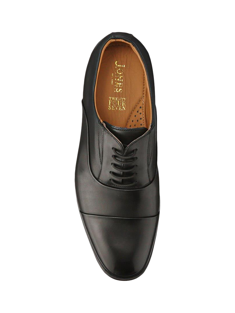 Product image 4 of 5, which shows Jones Bootmaker Maloney Leather Lace Up Oxford Shoes, Black, 6W