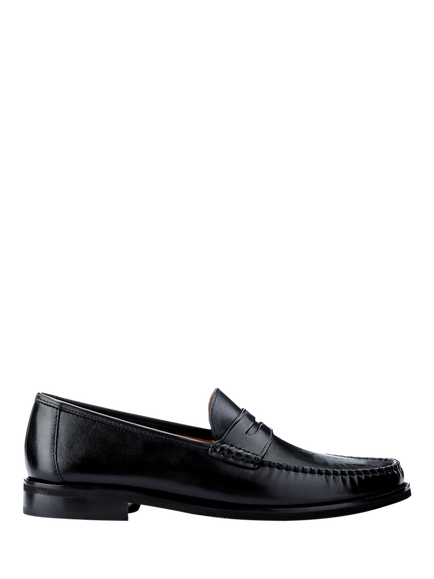 Jones Bootmaker Quennell Leather Penny Loafers, Black