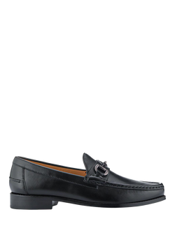 Jones Bootmaker Roan Leather Slip-On Loafers, Black
