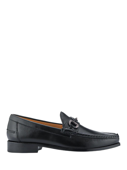 Jones Bootmaker Roan Leather Slip-On Loafers, Black