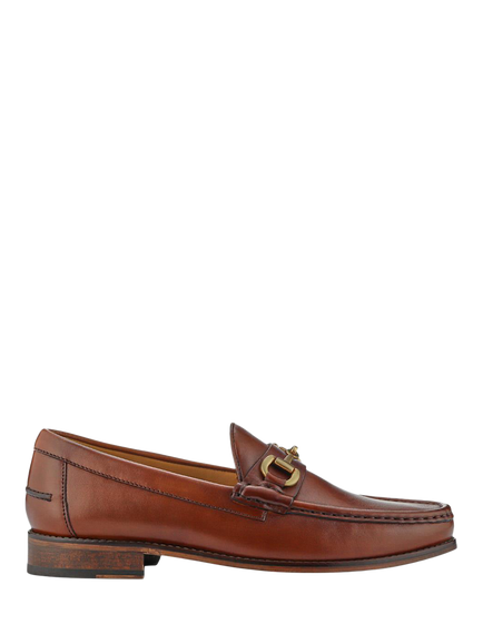 Jones Bootmaker Roan Leather Slip-On Loafers, Chestnut