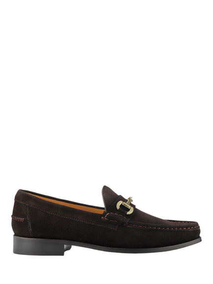 Jones Bootmaker Roan Suede Loafers, Dark Brown