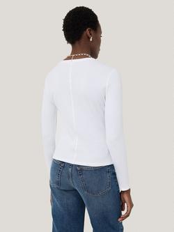 Jigsaw Long Sleeve Baby Top - view 2, White