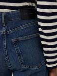 Jigsaw Tyne Wide Leg Cropped Denim Jeans, Vintage Mid Blue