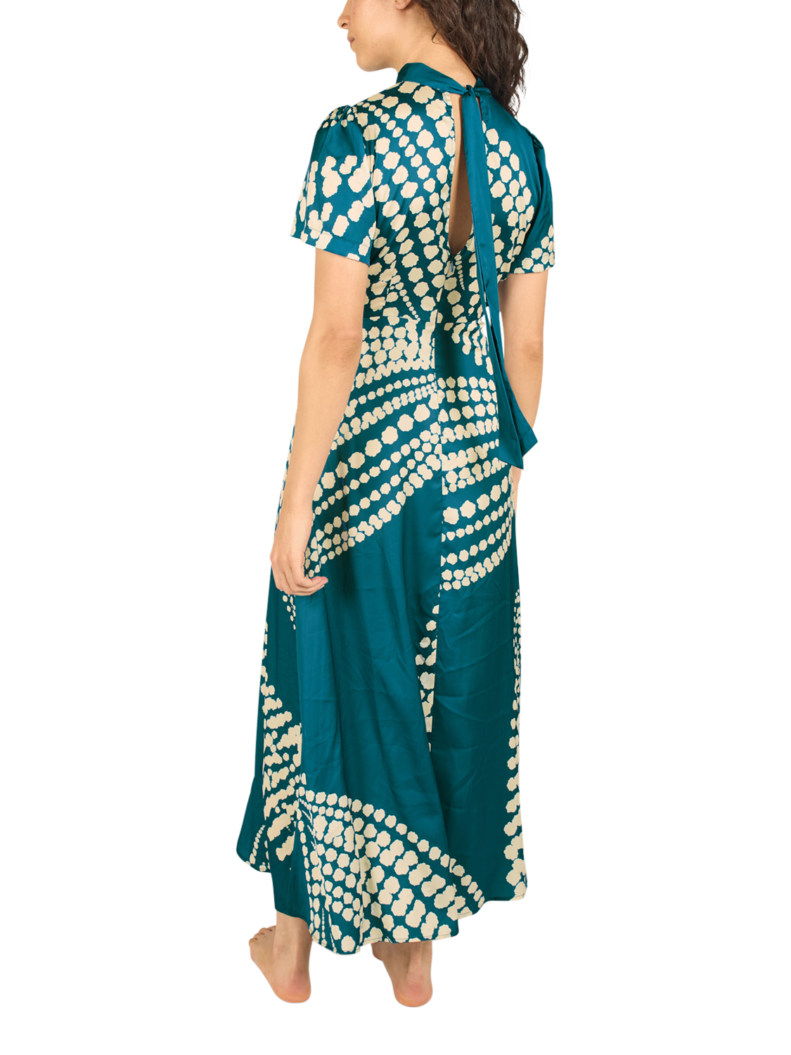 Product image 3 of 6, which shows Traffic People Solitude The Odes Revisited Dress, Blue/Cream, XS