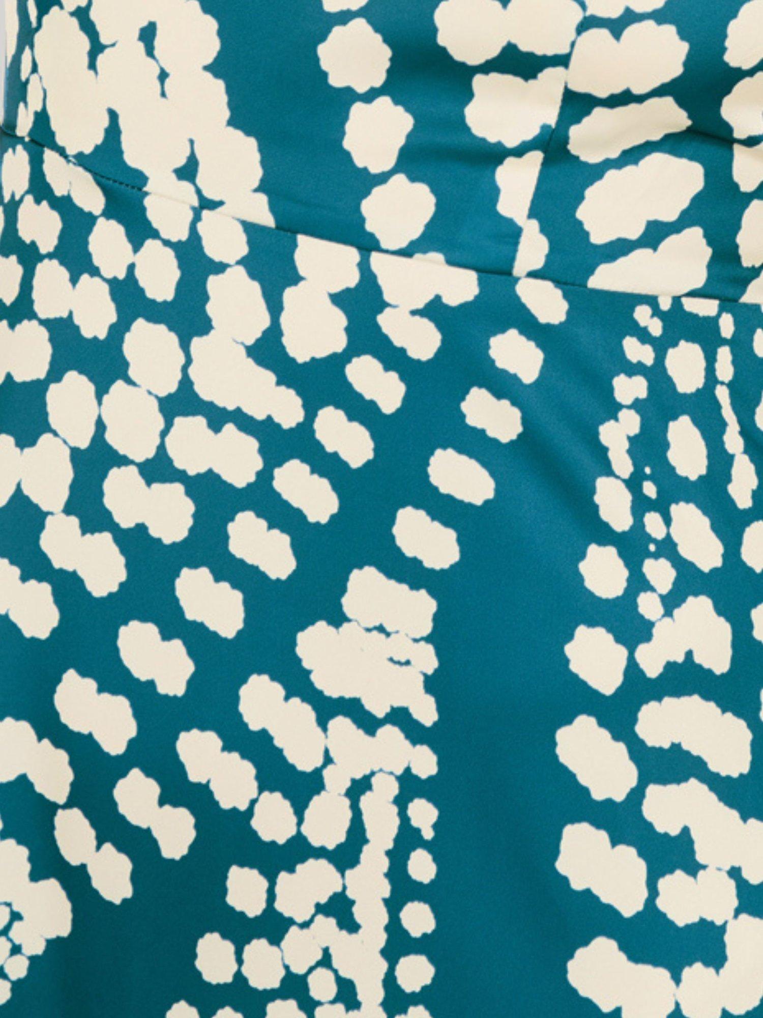 Product image 6 of 6, which shows Traffic People Solitude The Odes Revisited Dress, Blue/Cream, XS