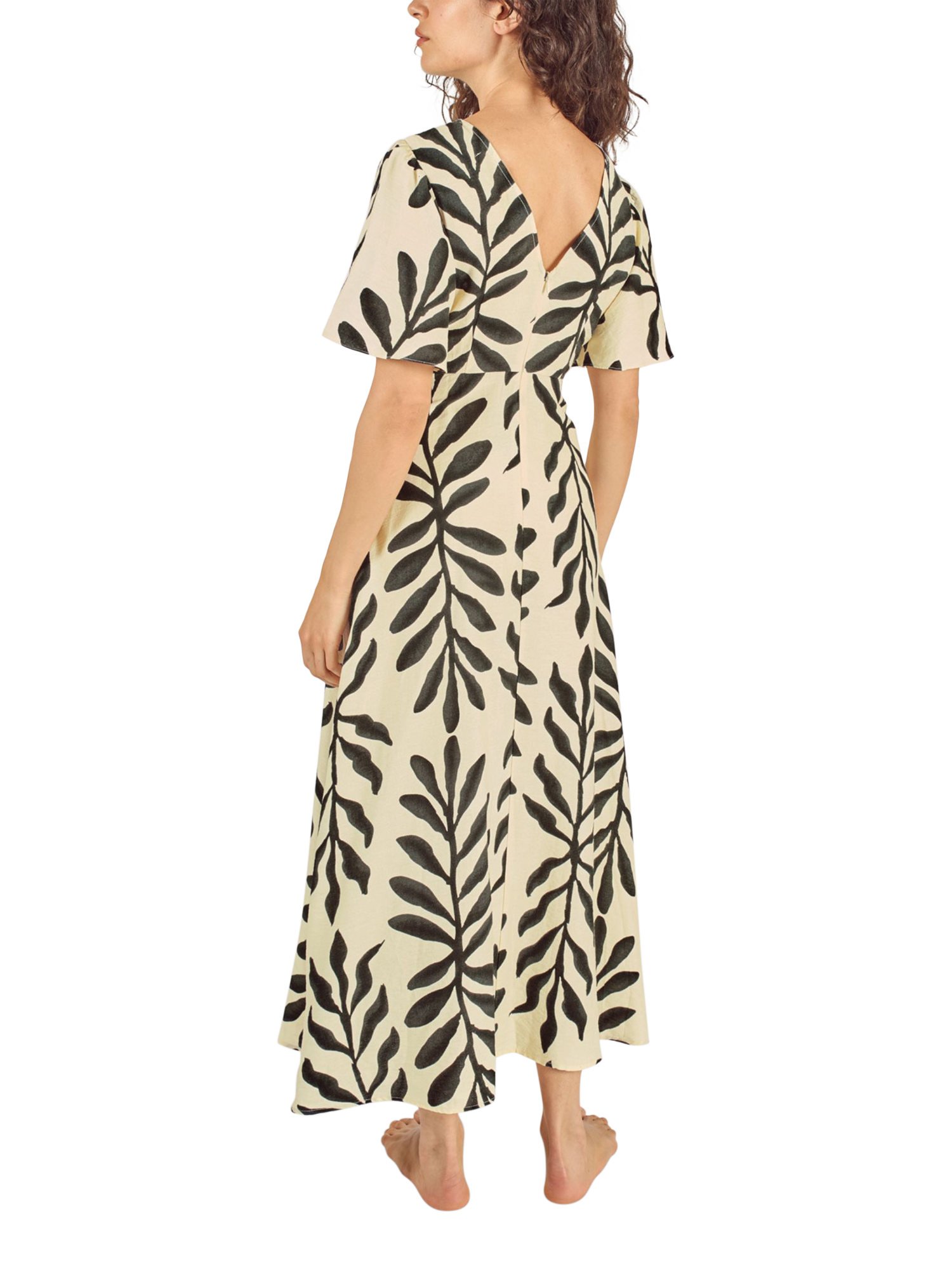 Product image 3 of 6, which shows Traffic People Rene Before Midnight Dress, Black/Cream, XS
