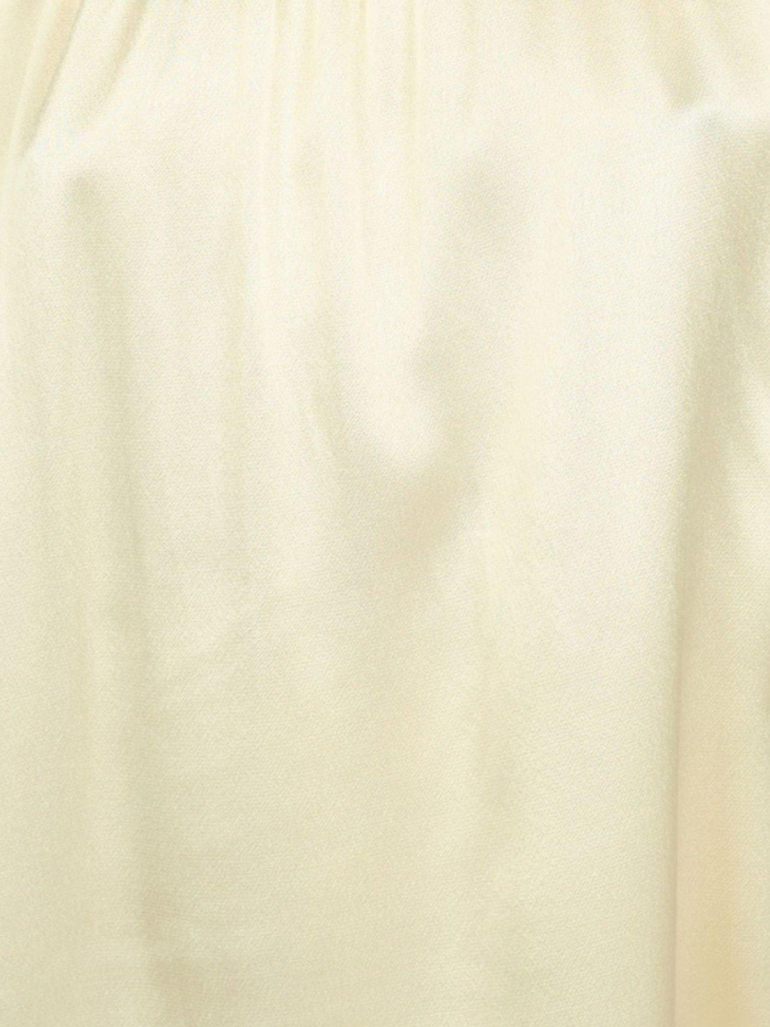 Product image 6 of 6, which shows Traffic People Evie Wisdom Whispers Wide Leg Trousers, Cream, XS