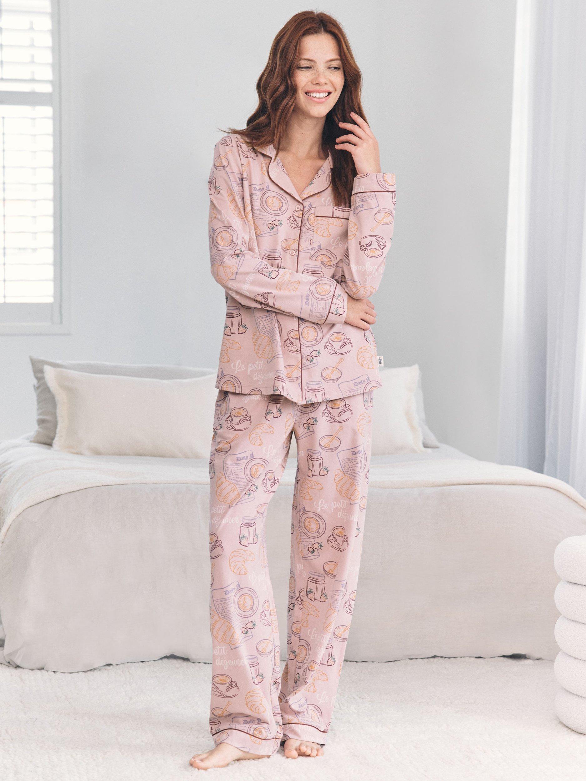 Chelsea Peers Breakfast Pyjama Set, Pink