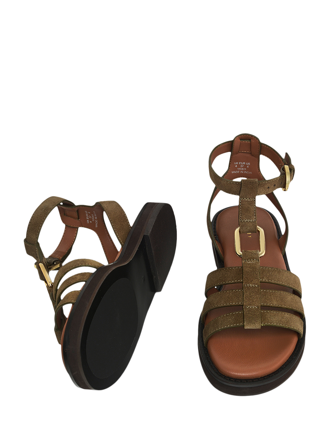 Product image 2 of 3, which shows Radley Fore Street Gladiator Sandals, Ivy, 6