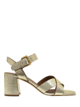 Radley Portland Terrace Leather Block Heeled Sandals, Gold
