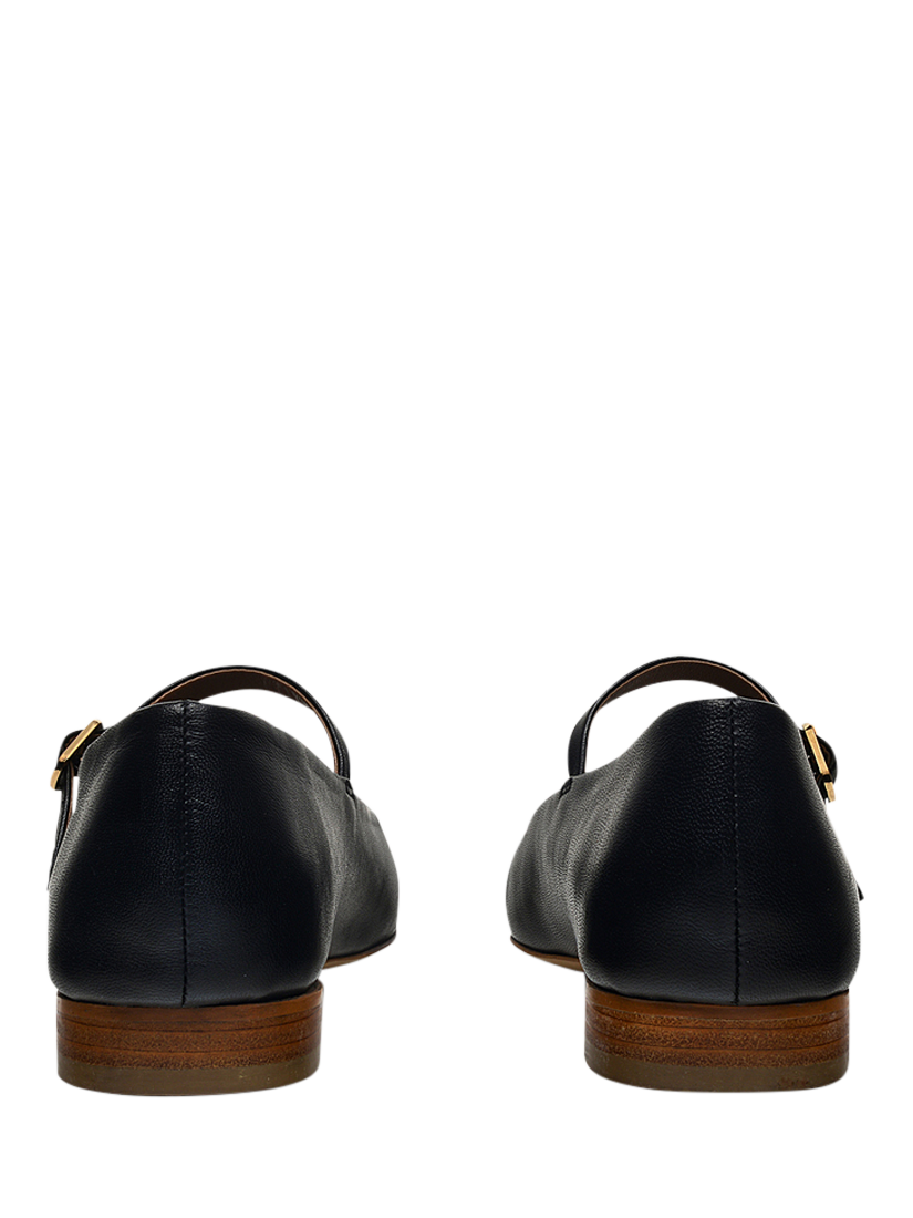 Product image 2 of 4, which shows Rosebury Avenue Leather Mary Jane Flats, Black, 4