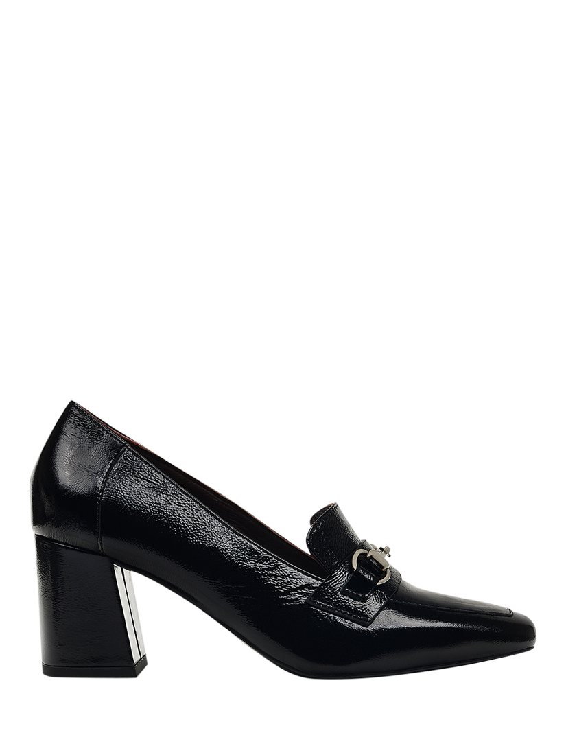 Product image 1 of 3, which shows Radley Burlington Mews Patent Leather Block Heel Loafers, Black, 4