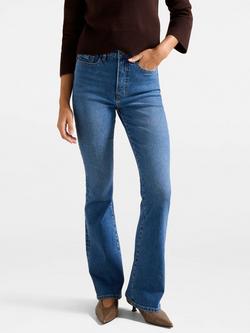 Forever New Phoebe Skinny Flared Jeans, Mid Blue, Mid Blue