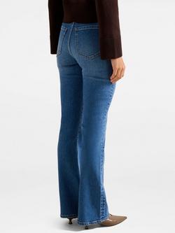 Forever New Phoebe Skinny Flared Jeans, Mid Blue - view 2, Mid Blue