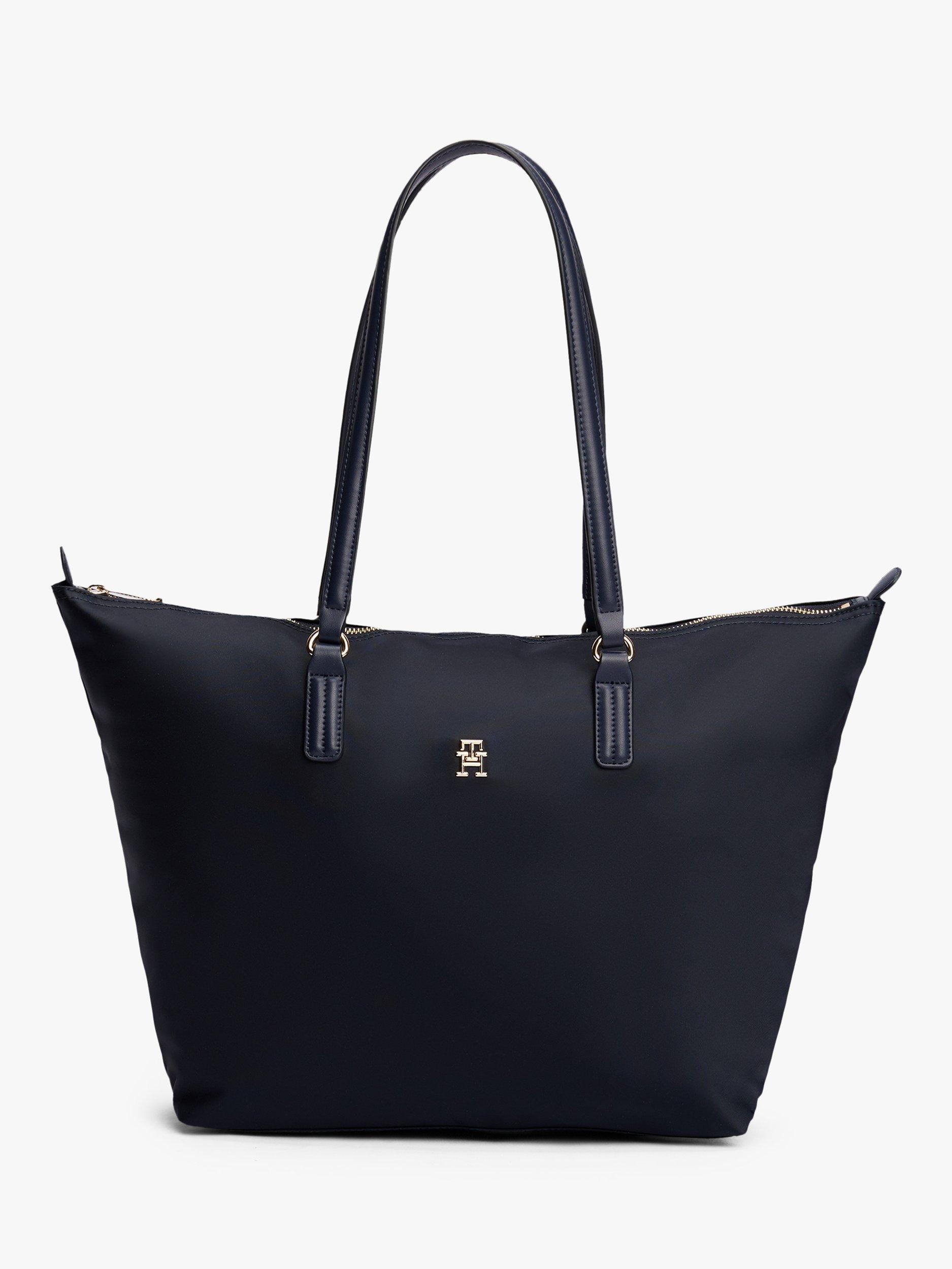 Tommy Hilfiger Poppy Logo Tote Bag, Space Blue