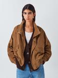 AND/OR Blouson Pure Suede Jacket, Tan