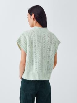 AND/OR Bex Pointelle Sleeveless Cardigan - view 2, Aqua