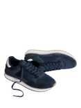 HOFF Monterrey Suede Blend Lace Up Trainers, Navy