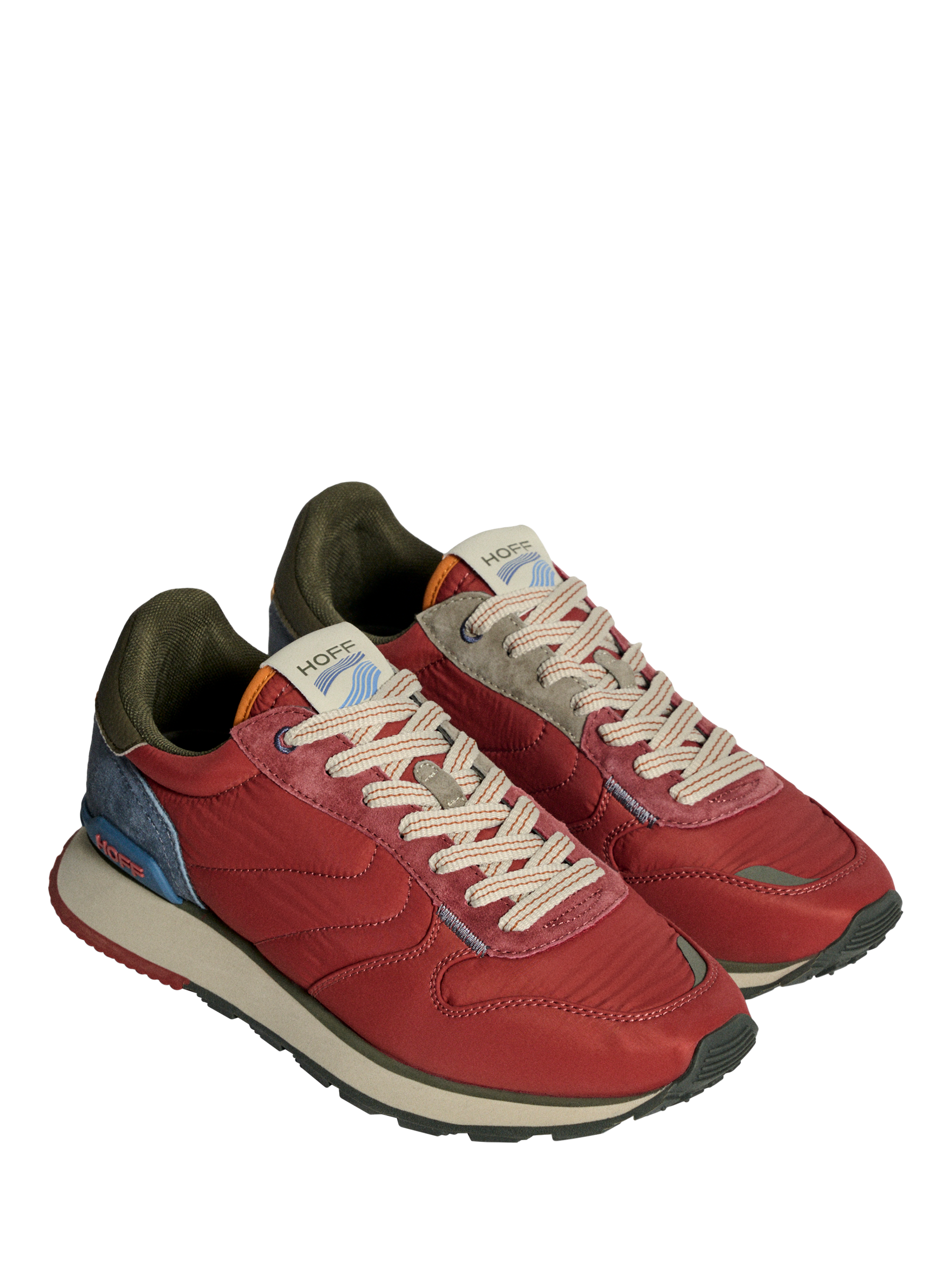 Product image 2 of 5, which shows HOFF Lace Up Sports Trainers, Red Multi, 9