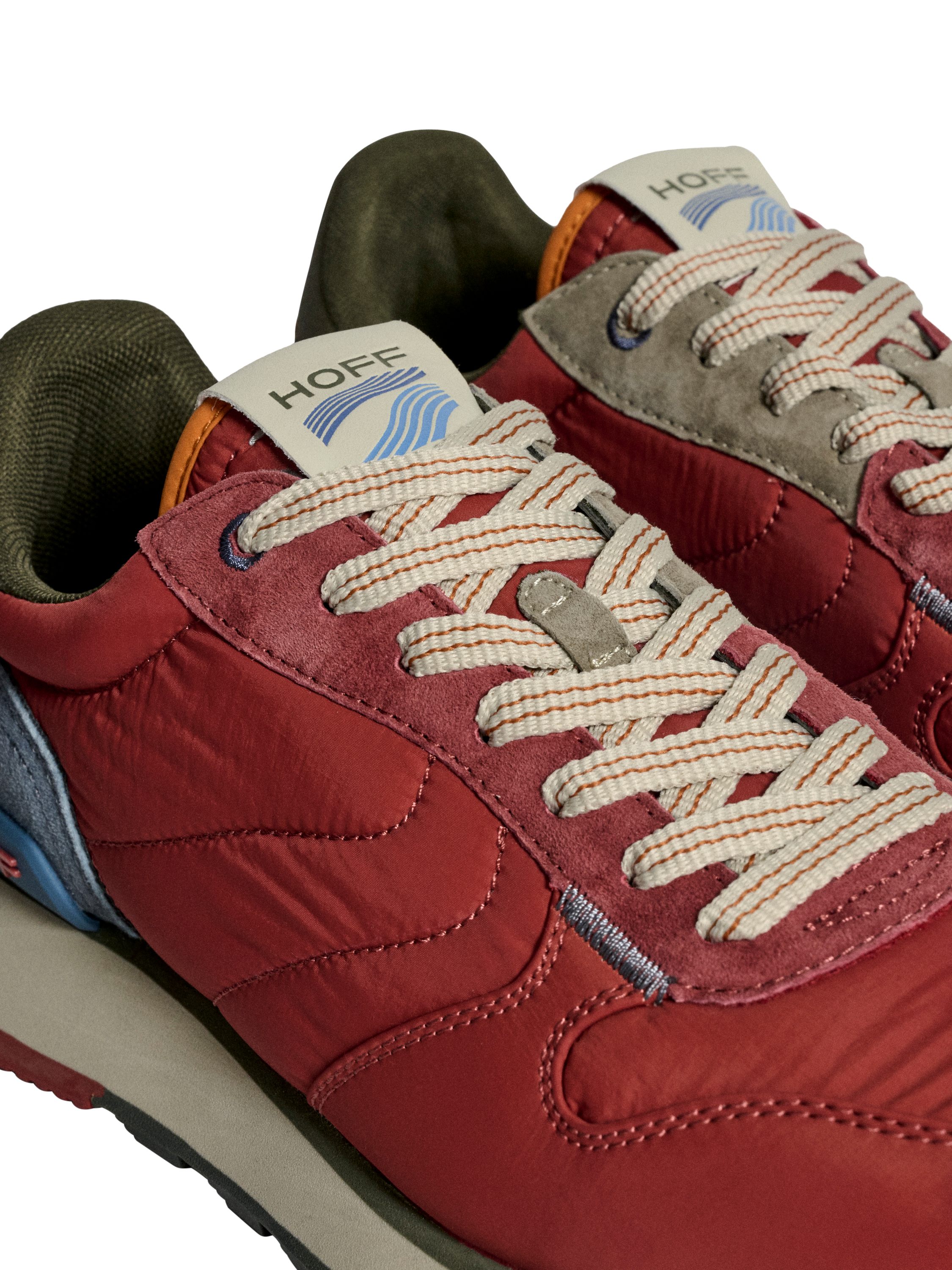 Product image 3 of 5, which shows HOFF Lace Up Sports Trainers, Red Multi, 9