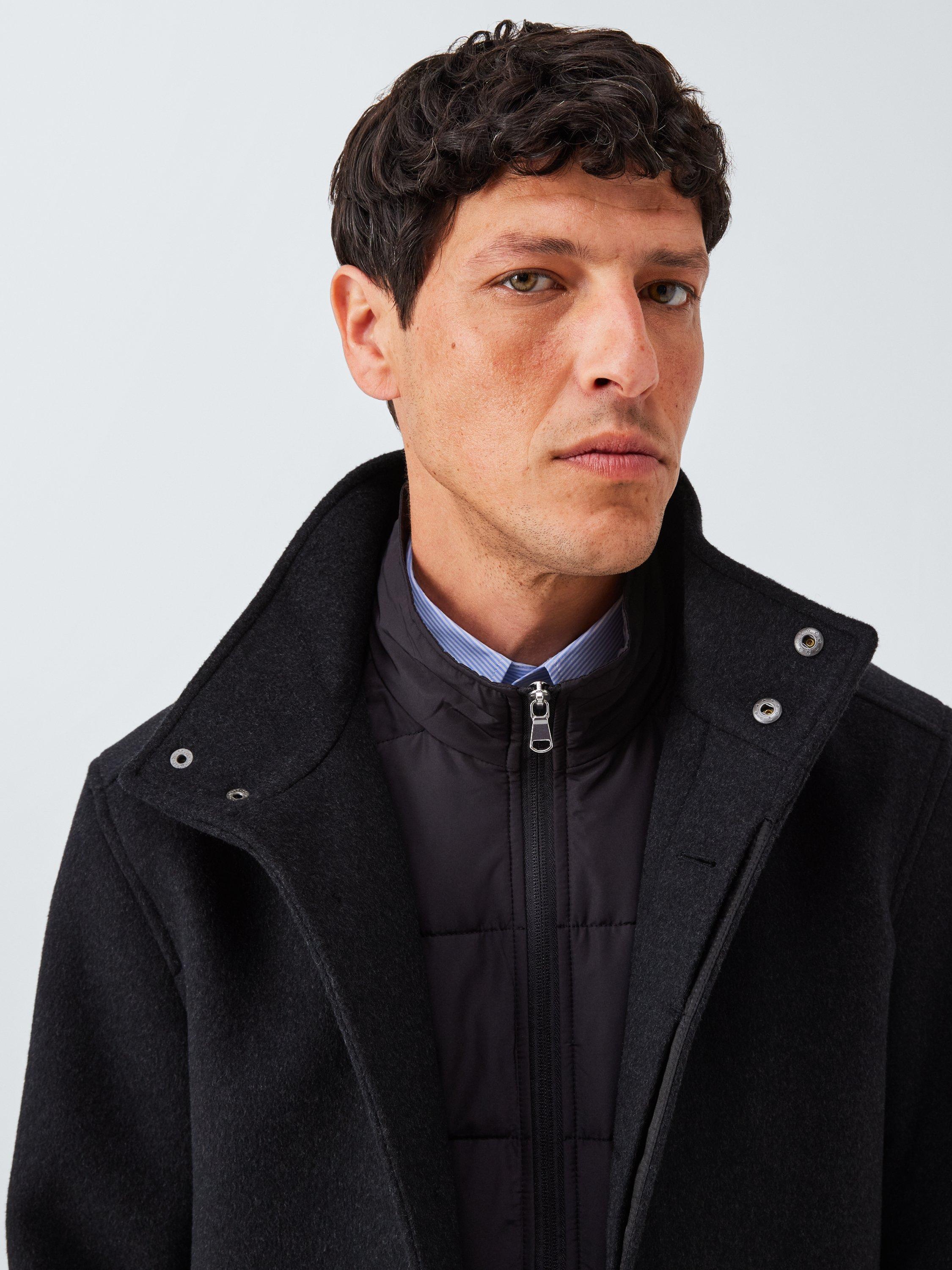 Product image 5 of 6, which shows John Lewis Wool Blend Car Coat, Charcoal, S