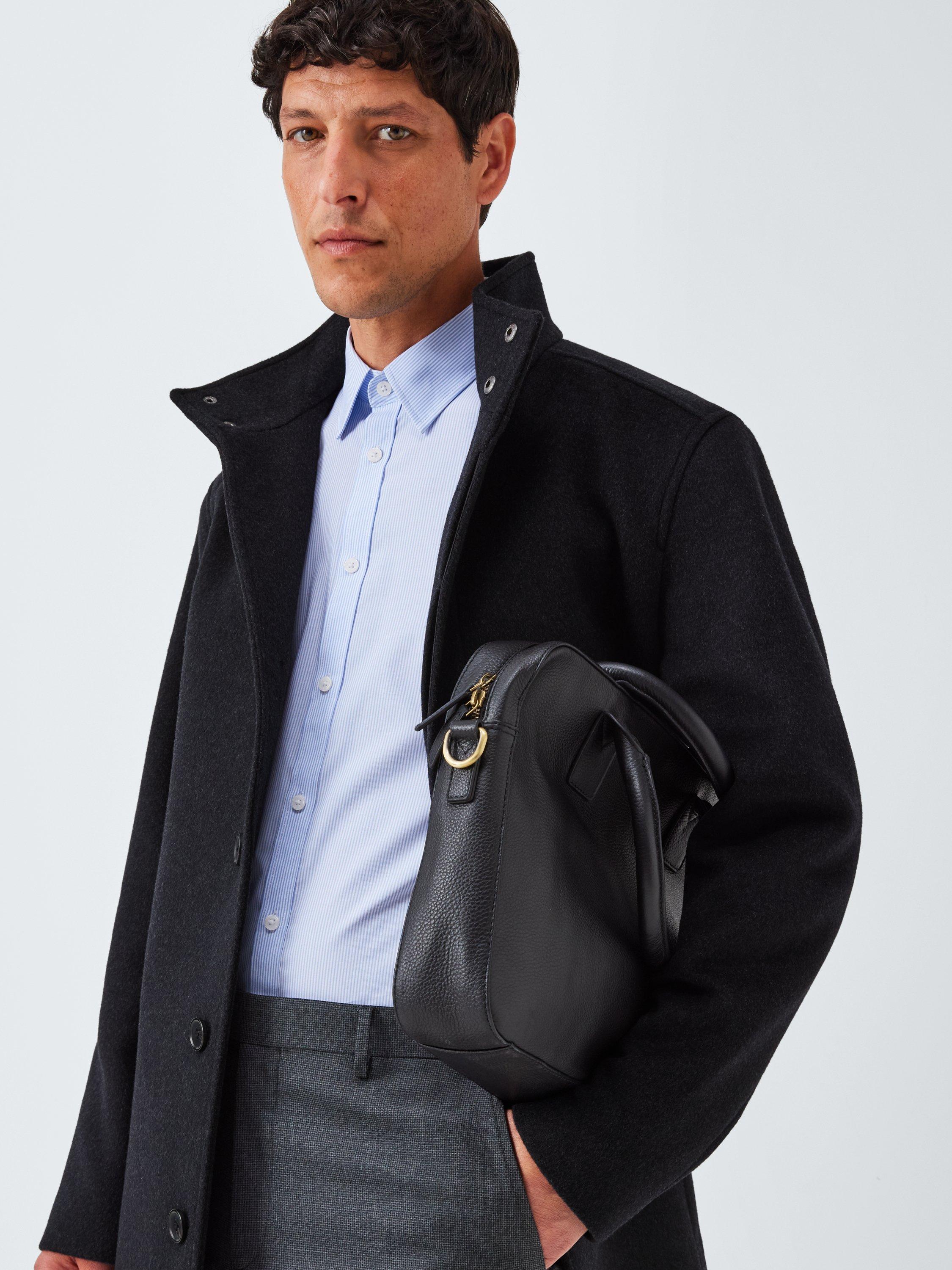 Product image 6 of 6, which shows John Lewis Wool Blend Car Coat, Charcoal, S
