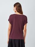 John Lewis Drape Neck Cap Sleeve Top