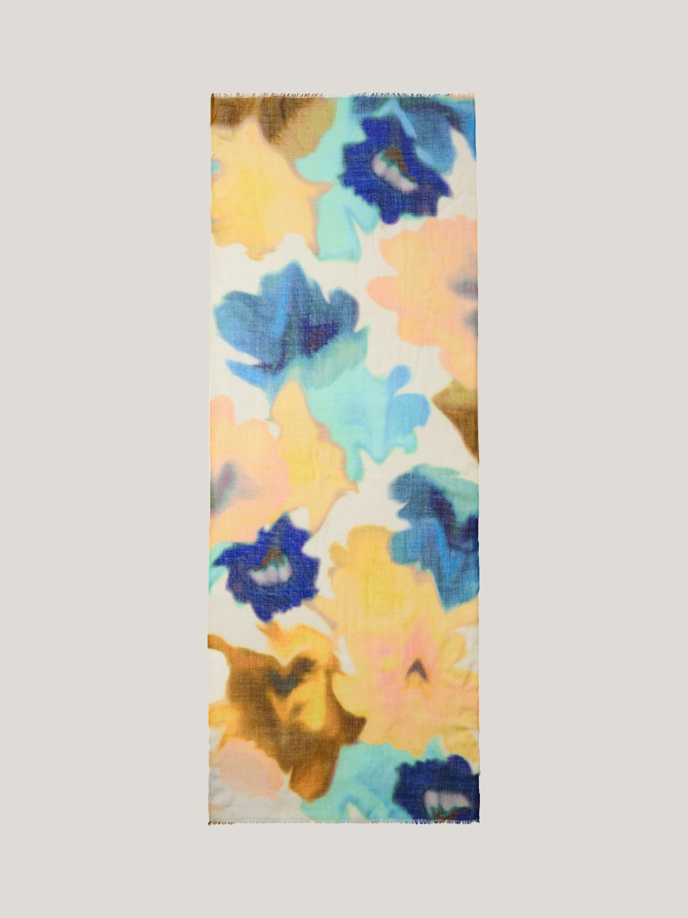 Jigsaw Sunset Floral Wool Rich Scarf, Multi